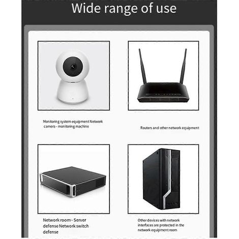 Parafoudre réseau Ethernet PoE SPD 1000 Mbps pour caméras IP de vidéosurveillance -- (1/5)
