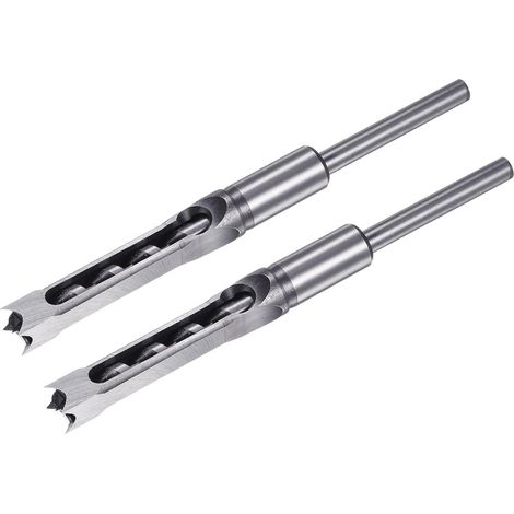 2pcs Mèche À Trou Carré 14mm(9/16") Acier À Haute Teneur En Carbone Mortaise Creuse Pour Machine À Mortaiser Tenonner Menuiserie (1/5)