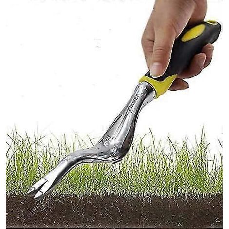 Gartenwerkzeug-Set mit Blumenmuster zum Unkrautjäten, 30 cm x 2 cm, gelb (1/5)