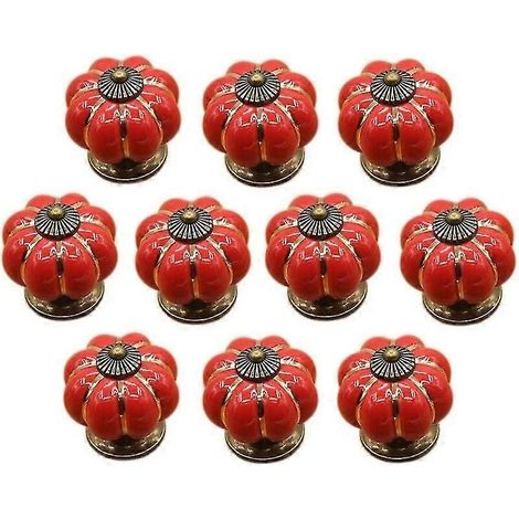 Lot de 10 boutons de tiroir en céramique Iave pour meubles de cuisine (1/5)