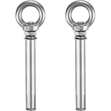 2-Pack Ancres Pour Béton Pitons À Oeil M8x120mm 304 Acier (1/5)