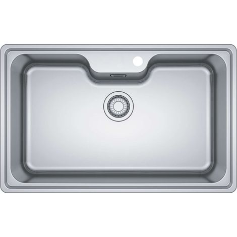 Franke Bell - Fregadero BCX 610-75, 81x51 cm, acero inoxidable 101.0693.352