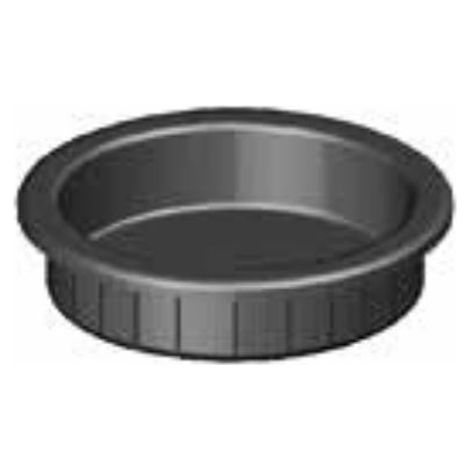 Poignée cuvette à encastrer noir 24x3mm diamètre 23mm - MONIN - 131050