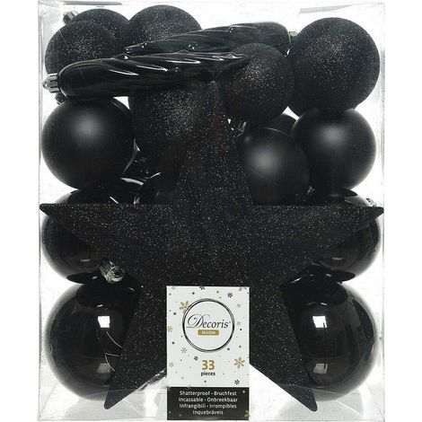 CAJA DE 33 ACCESORIOS PARA ARBOL NEGRO (1/2)