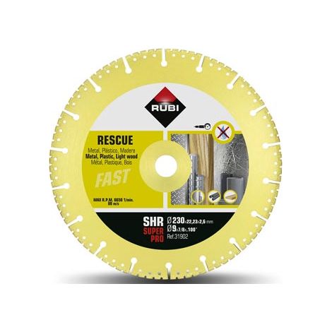 RUBI 30902 RSQ-230 SUPERPRO Disco Diamante Rescate Vacuum Brazed - ref: 30902