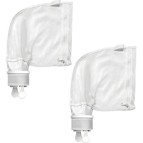 Lot de 2 sacs de nettoyage pour piscine, fermeture éclair, compatibles 280/480, filtres universels. (1/5)