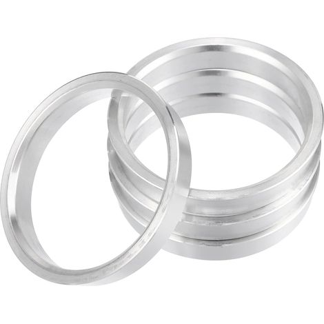 4pcs OD 64.1mm à ID 57.1mm Aluminium Alliage Voiture Auto Hub Centrique Anneau (1/5)