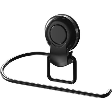 Wholesale Domestic SuctionLoc Black Wall Mounted Toilet Roll Holder (1/5)