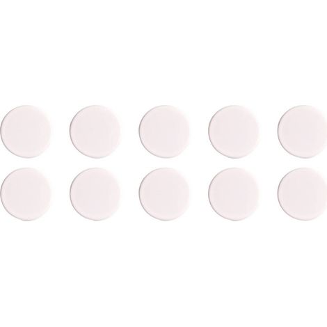 magnetoplan Magnete Basic Serie (Ø) 38 mm tondo Bianco 10 pz. 1863800
