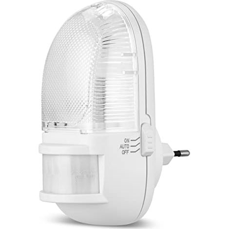 Rev 00337161 luce notturna bianca con sensore di movimento 3 LED