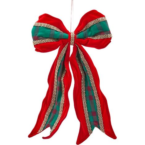 Fiocco "Noel" decorazione natalizia per albero e ghirlanda da 45 cm (1/2)