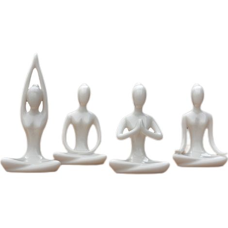 Yoga Ornament - Decorative Figurine for Home Office Yoga Studio - Suitable for Adults and Children 3 Years Plus - Pack of 1 (1/5)