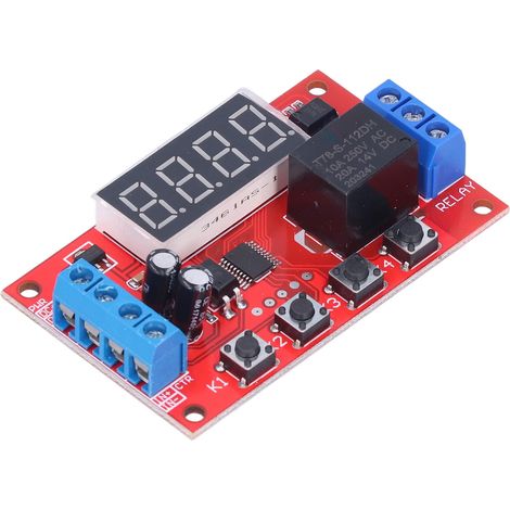 12V-Relaismodul, digitaler, programmierbarer Zeitverzögerungs-Triggerschalter mit Optokoppler-Isolation (1/5)