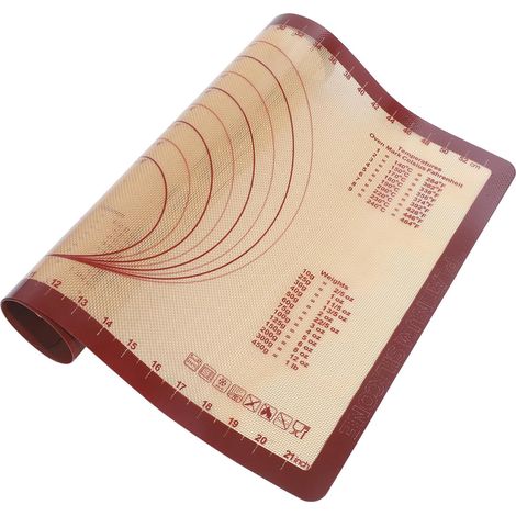 Tapis De Cuisson Silicone Antidérapant Réutilisable Pour Pâtisserie Pétrissage Et Cuisson De Macarons'-'- (1/5)