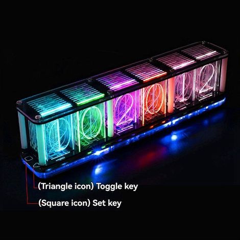 DIY-Bausatz für eine 6-stellige digitale LED-Uhr mit großen Ziffern (1/5)