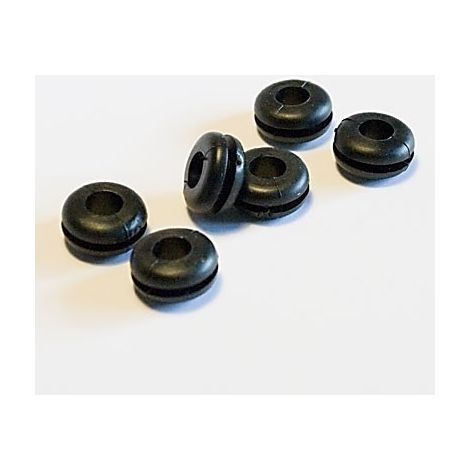 Œillet rond en caoutchouc 8 mm, lot de 10
