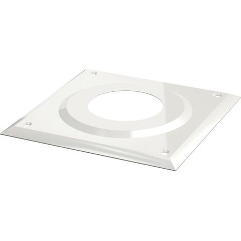 Bosch Abgaszubehör FC-O80 Abdeckblende, 1-teilig, d:80 mm, weiß, 7738112726 (1/2)