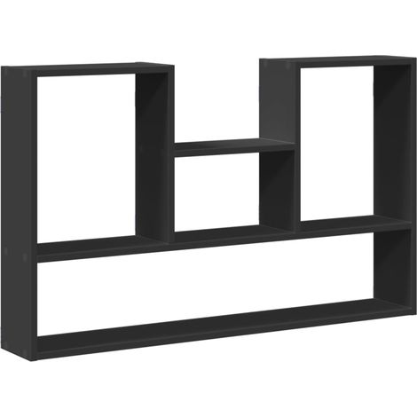Maison Exclusive - Wandregal Schwarz 99x15x60 cm Holzwerkstoff