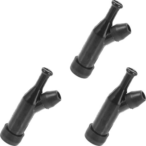 Capuchons de Bougie D'allumage Design Unique en Plastique Noir 3pcs Haute Pression pour Générateur à Essence 3kw 5kw pour Pompe à Eau et Moteur(2.28.6cm) (1/5)
