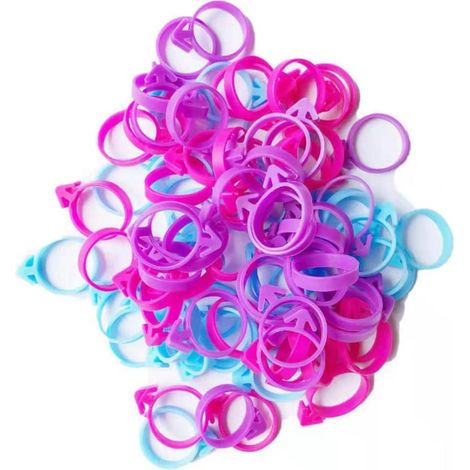 Attaches Pour Sachets À Douille - En Silicone - Pour Décoration De Gâteaux Et Cupcakes - 100 Pièces (1/5)