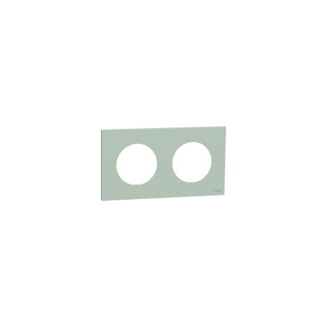 Placca interruttore Schneider Electric Odace doppia 71mm distanza