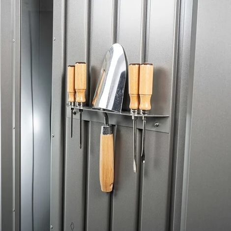 Portautensili 2 Pz. Casetta per attrezzi Neo, argento metallizzato (1/3)