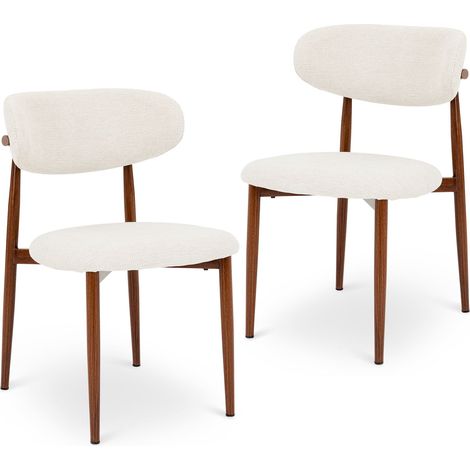 Lot de 2 chaises ACOSTA Blanc (Lot de 2) (1/5)