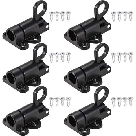 6 Pièces Loquet de Porte Automatique Verrou de Porte Verrouillage Fenêtre avec 24 Vis Verrous Automatiques de Sécurité pour Fenêtre Porte Sécurité Anneau (1/4)