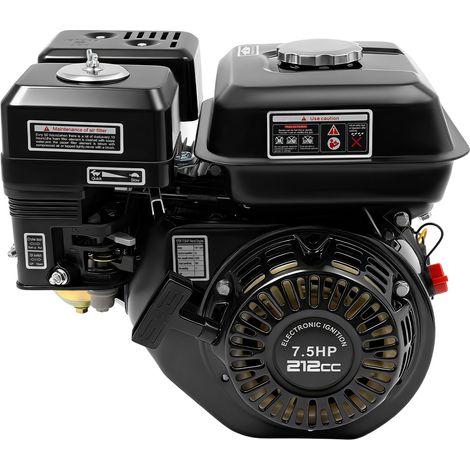 Moteur à essence 4 temps 7,5 ch, OHV, monocylindre, démarrage à traction manuelle, moteur à essence, pour ferme / ranch, tondeuses à gazon et séparateur de bois (1/5)