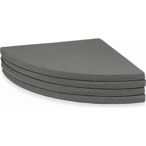 Tappeto da gioco per bambini 160cm, rotondo, pieghevole, grigio (1/4)
