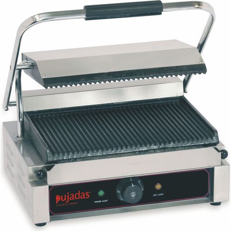 Grill de contact rainurée en fonte émaillée - Caterchef star