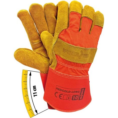 Leder-Arbeitshandschuhe mit Fleecefütterung