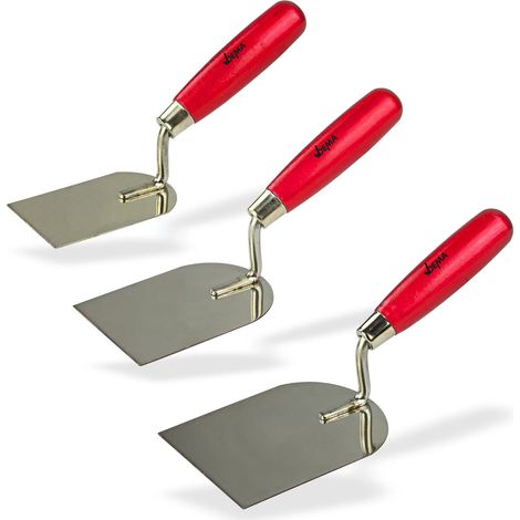 3x Gipserspachtel Stukkateurspachtel Spachtelkelle Gipsspachtel Maurerkelle Holz (1/5)