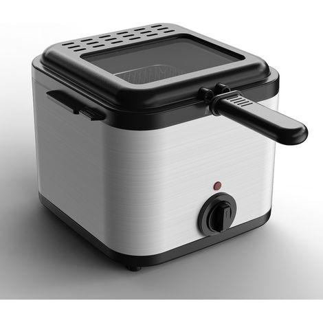 Friteuse électrique multifonction 220V/230V (AC-220V) professionnelle et domestique, petit format économique en huile, friteuse à immersion, usage commercial et familial, prise européenne. (1/5)