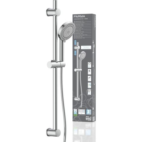 EISL Brause-Set Duschstange mit Handbrause Duschkopf Brauseset mit Duschs�ule Regendusche Duschpaneel mit Schlauch 7 Strahlarten Wasserstopp-Funktion Dichtung zum Wasser sparen DX5082CSB (1/5)