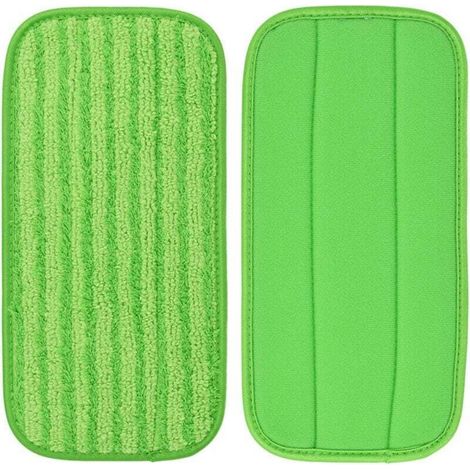2 Pièces Chiffons de Nettoyage Remplacement pour Vadrouille Swiffer Wetjet Sol Humide Sec Tampons Accessoires Nettoyage Vert (1/4)