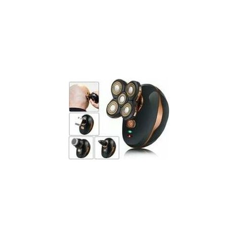 EASYCOMFORT Rasoir Électrique 5 Têtes - Rasage Chauve, Cheveux, Barbe, Tondeuse - Noir (1/5)