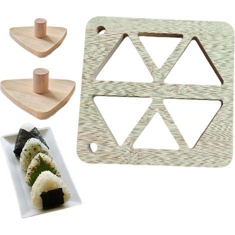 Moule à Sushi Triangle Presse Sushi Japonaise Classique Pratique Rapide Moule Triangulaire pour Boulettes de Riz Sushi Pour Préparations Maison, Déjeuner et Loisirs Culinaires DIY (1/5)