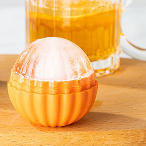 Moule à glaçons sphériques en forme de cactus, fabriqué en silicone alimentaire, grand moule à glaçons sphériques pour café, whisky et orange. (1/5)