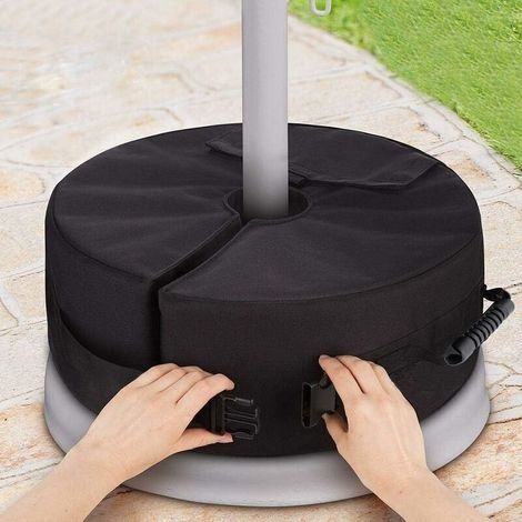 Sac de Lest Parasol en Tissu Oxford 600D, 46x46x15 cm, Support Jusqu'à 4 Pouces, Charge Max 38,5 kg - (1/5)