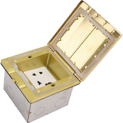 Prise de sol encastrable en laiton, gain de place, ignifuge et résistante à la chaleur, prise universelle 250V (1/5)