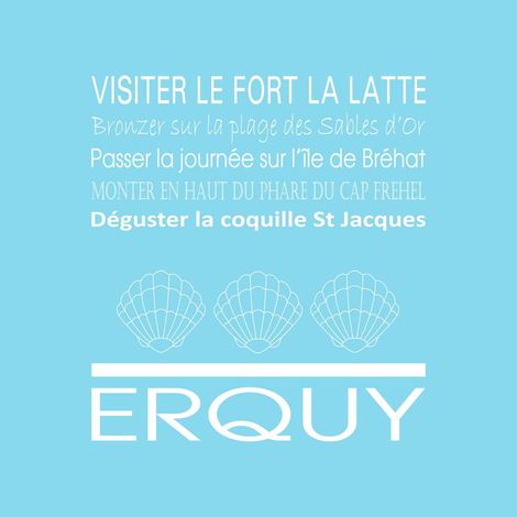 Tableau sur toile Erquy glacier 30x30 cm - Impression sur Toile Murale Décorative - Image imprimée en HD sur Toile - Toile sur Châssis en Bois FSC - Fabriqué en France (1/4)