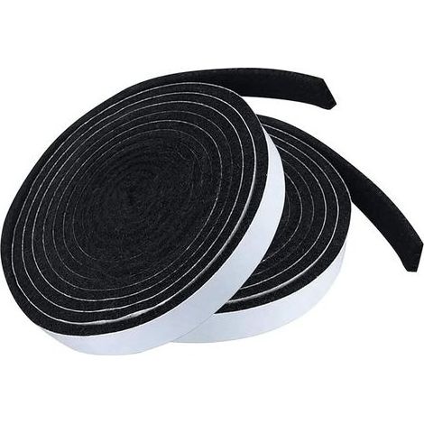 Lot de 2 joints d\'étanchéité 1/2" x 1/8" 10 pieds pour fumeurs - Haute chaleur - Joint de barbecue ignifuge - Pour fumeurs - Couvercle barbecue (1/5)