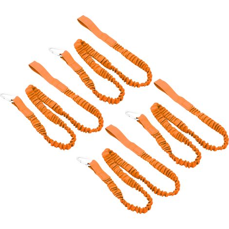 elastische, verlustsichere Kordeln für Kajakruten, Nylon, Kanupaddelgurt, orangefarbenes Sicherheitsseil zum Surfen und Rafting (1/5)