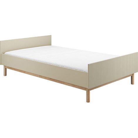 Lit 120x200 sommier inclus Pinio Miloo Champagne (1/3)