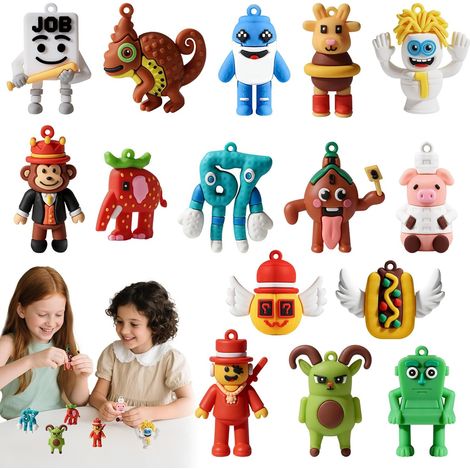Figurines « Voler un cerveau pourri », 15 figurines à collectionner pour enfants et adultes, Esok Sekolah 67 Éléphant Fraise, décorations créatives pour les fans, les amis et les enfants (1/5)