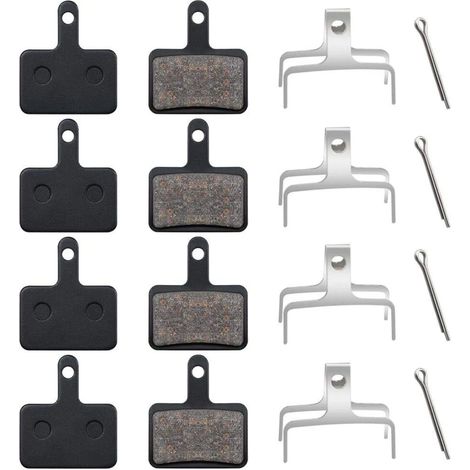 4 paia di pastiglie freno/pastiglie freno a disco per bicicletta B01S, nere, adatte per M315, M355, M515. (1/5)