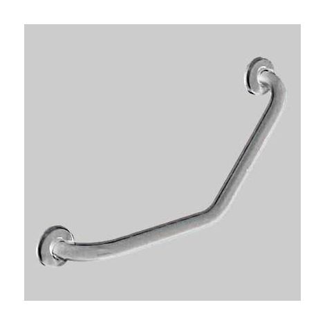 CORRIMANO ANGOLARE 45° ACCIAIO INOX SATINATO - cm 30 x 30