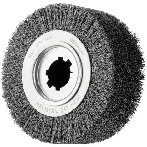 PFERD TOOLS Entgratbürste ungezopft RBU Ø 250x100x50,8 mm Bohrung Stahl-Draht-Ø 0,50mm stationär (1/4)
