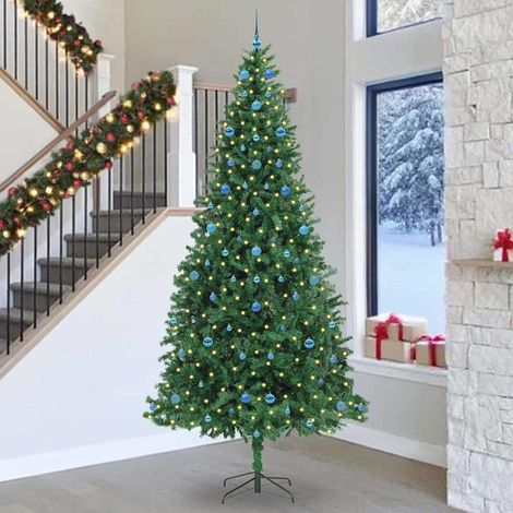 vidaXL Árbol de Navidad artificial Verde 300 cm PVC, Metal y Plástico (1/5)